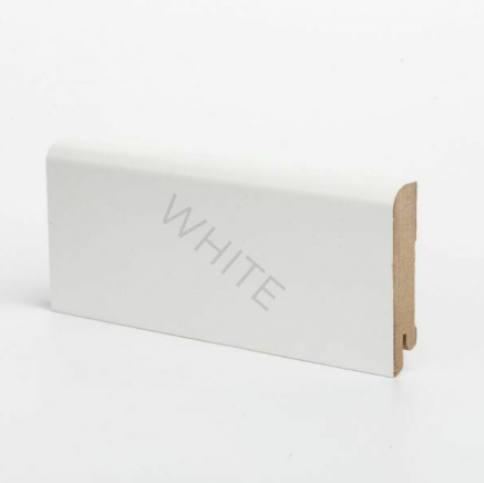 Плинтус белый мдф Deartio W02-80 клей в подарок