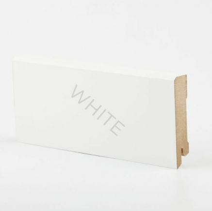 Плинтус белый мдф Deartio W29-80 клей в подарок