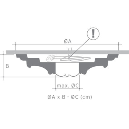 Потолочная розетка из полиуретана Orac Axxent R 13