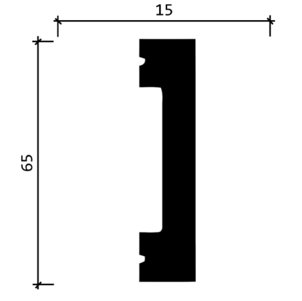 Плинтус ударопрочный из дюрополимера DECOR-DIZAYN DD33. + акция покраска 120 руб