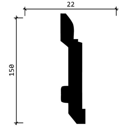 Плинтус напольный из дюрополимера DECOR-DIZAYN DD702 + акция покраска 120 руб