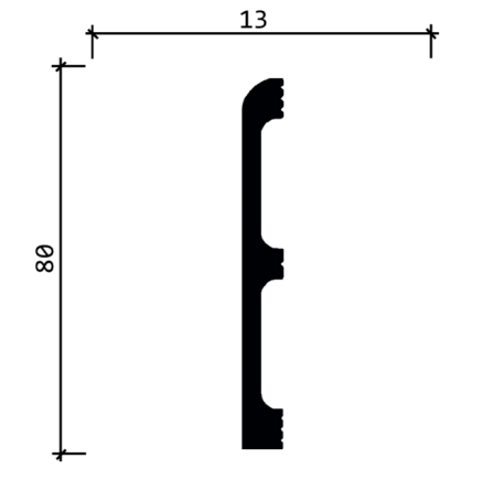 Плинтус напольный из дюрополимера DECOR-DIZAYN DD706 + акция покраска 120 руб