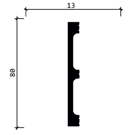 Плинтус напольный из дюрополимера DECOR-DIZAYN DD708 + акция покраска 120 руб