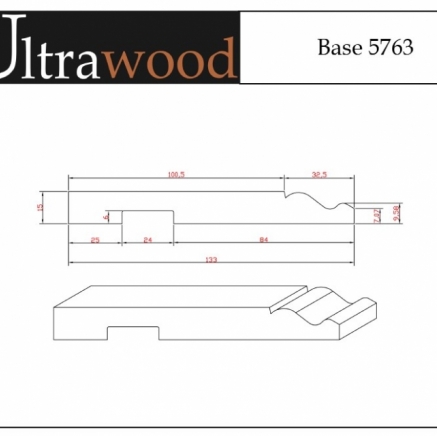Плинтус высокий под покраску Ultrawood Base 5763 покраска по RAL в подарок