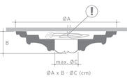 Потолочная розетка из полиуретана Orac Axxent R 09
