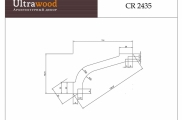 Карниз потолочный  Ultrawood CR 2435 клей в подарок