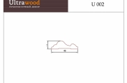 Молдинг под покраску Ultrawood U 002